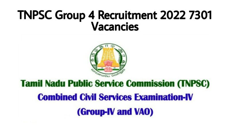TNPSC Group 4 Recruitment 2022