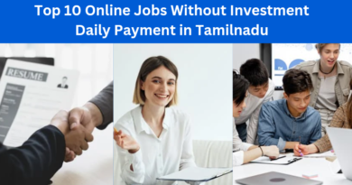Top 10 Online Jobs Without Investment Daily Payment in Tamilnadu